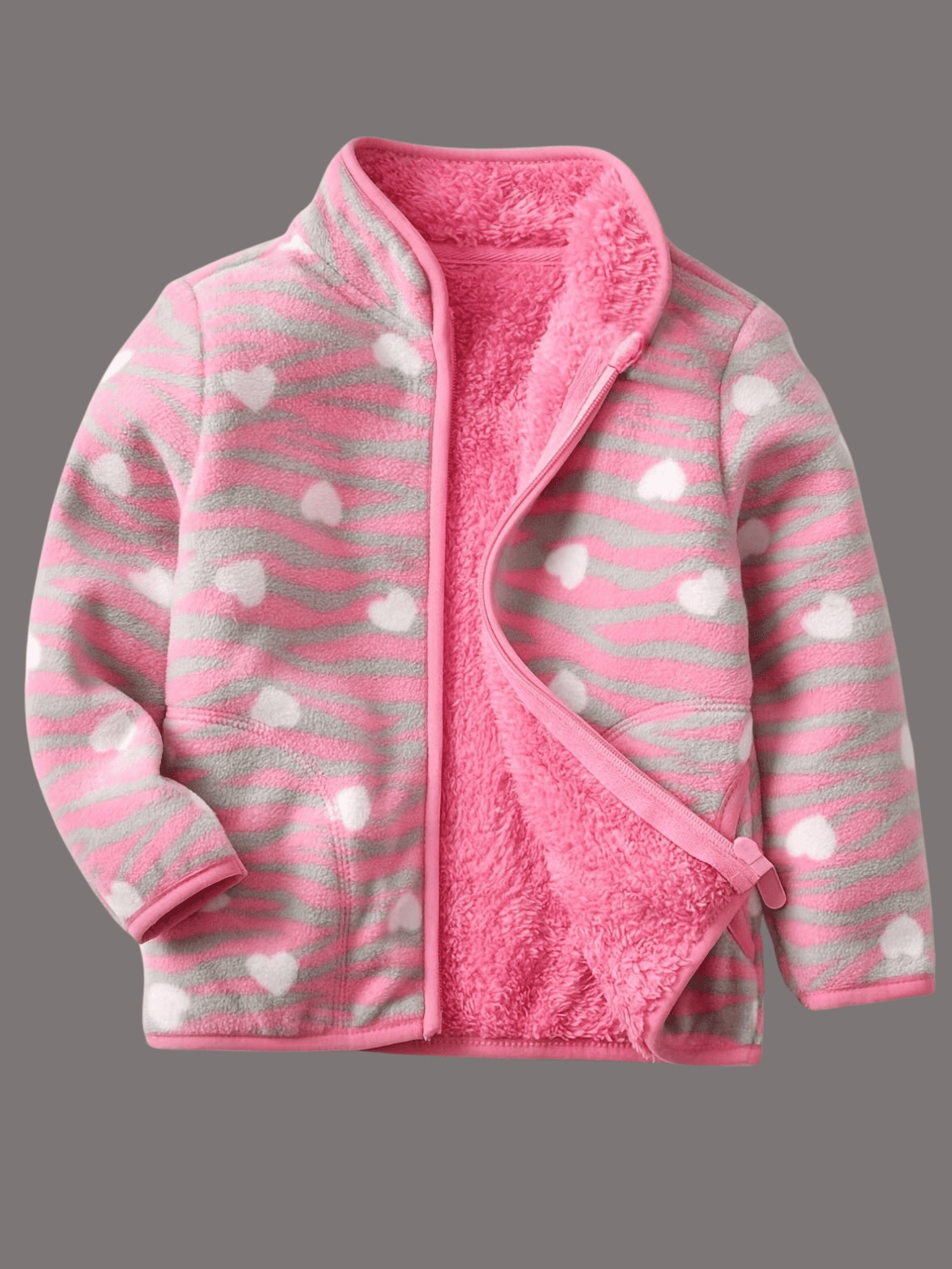 Winter Snuggles: Adorable Soft Fleece Jacket