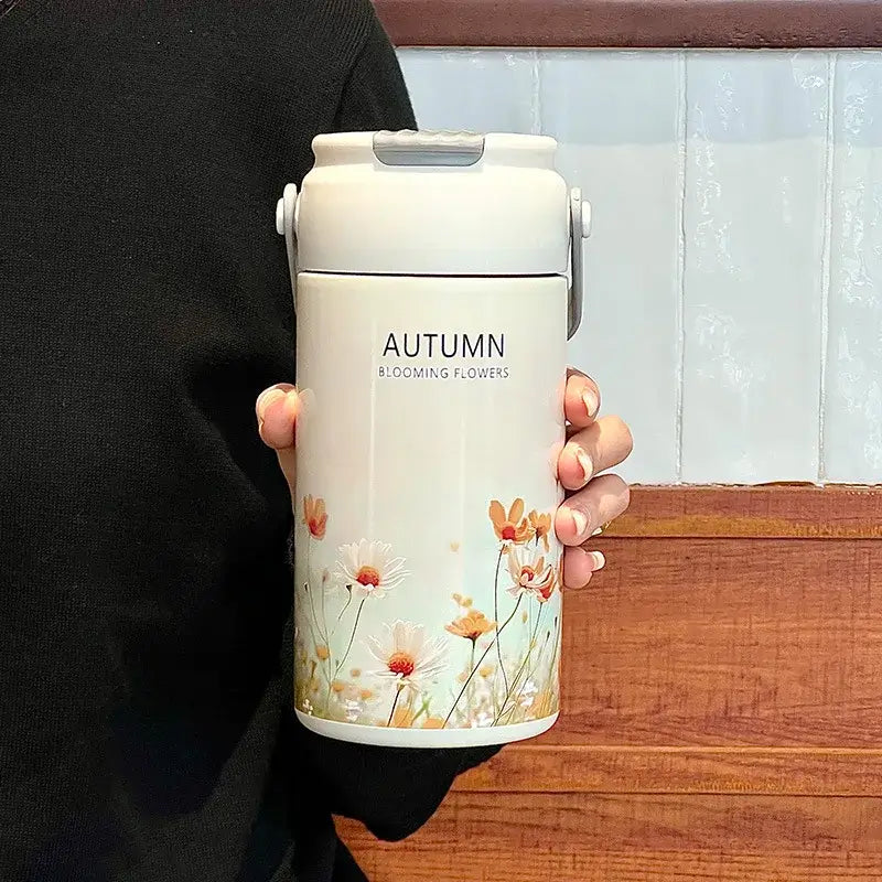 316 Stainless Steel Leakproof Insulated Tumbler with Straw