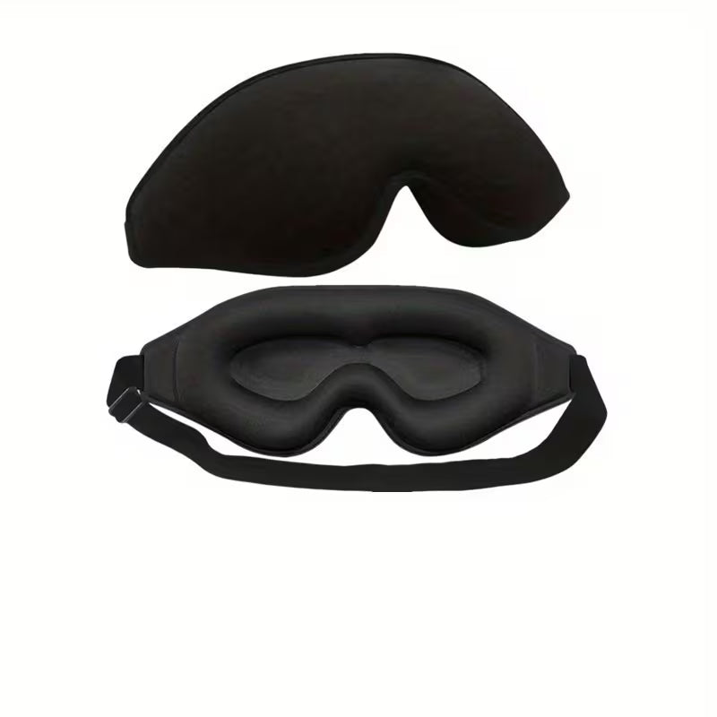 3D Blackout Sleep Eye Mask with Travel Pouch - Comfort Mask