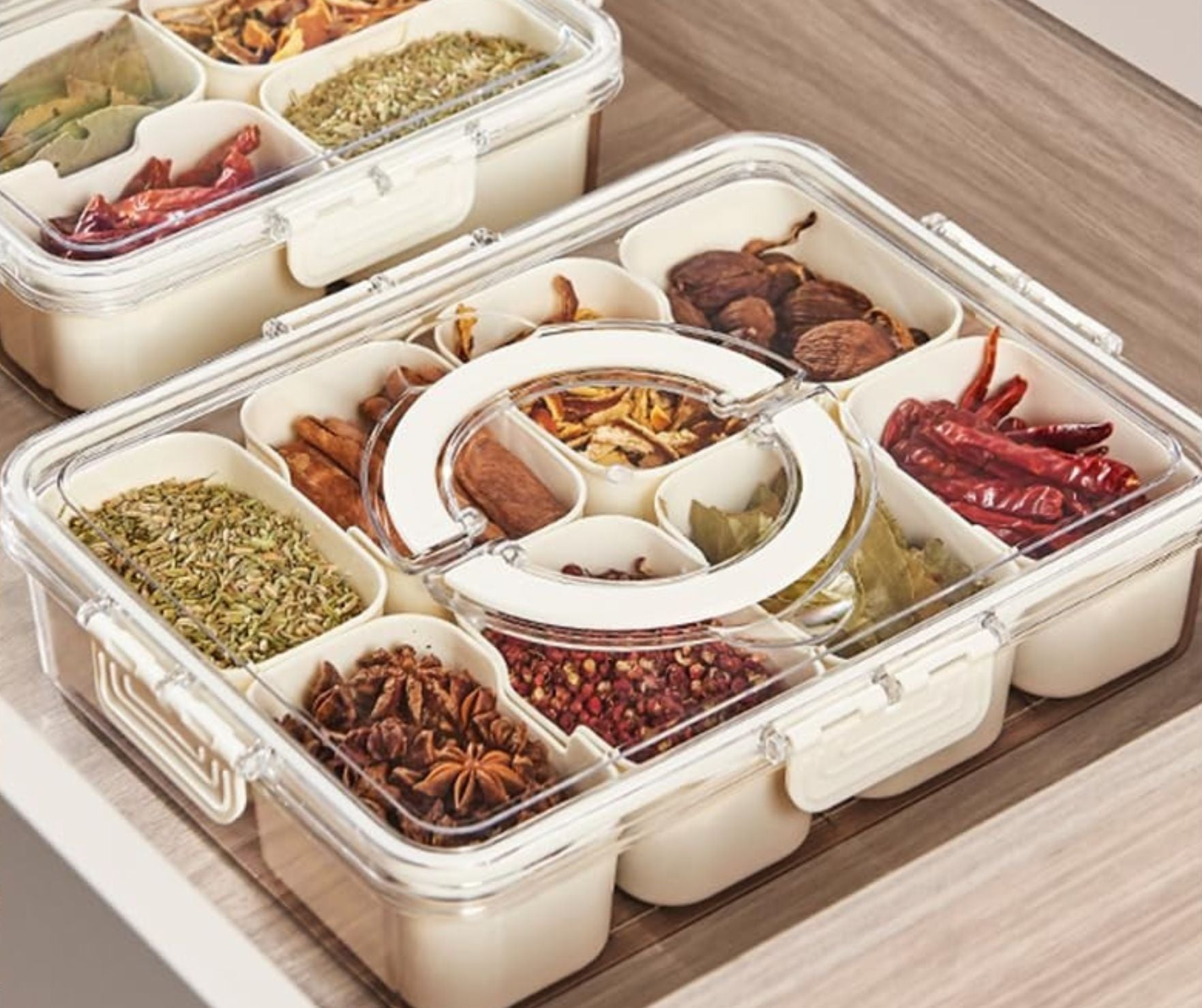 Airtight Snackle Box - Divided Snack Organizer with Handle