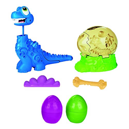 Dino Fun: Growin’ Tall Bronto with Play-Doh Eggs (Non-Toxic)