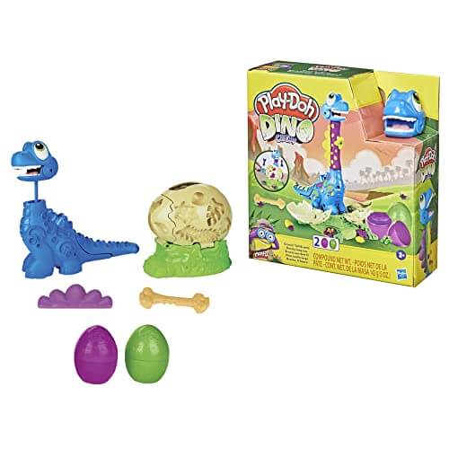 Dino Fun: Growin’ Tall Bronto with Play-Doh Eggs (Non-Toxic)