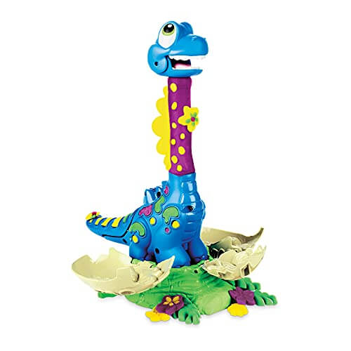 Dino Fun: Growin’ Tall Bronto with Play-Doh Eggs (Non-Toxic)