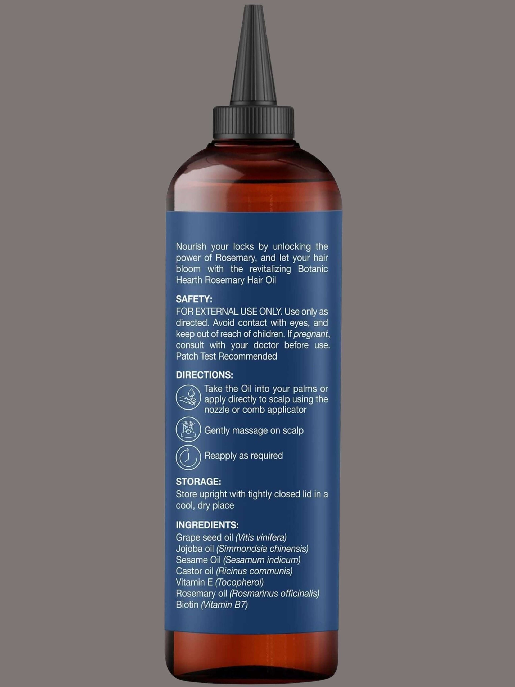 Rosemary Hair Oil Infused with Biotin & Jojoba