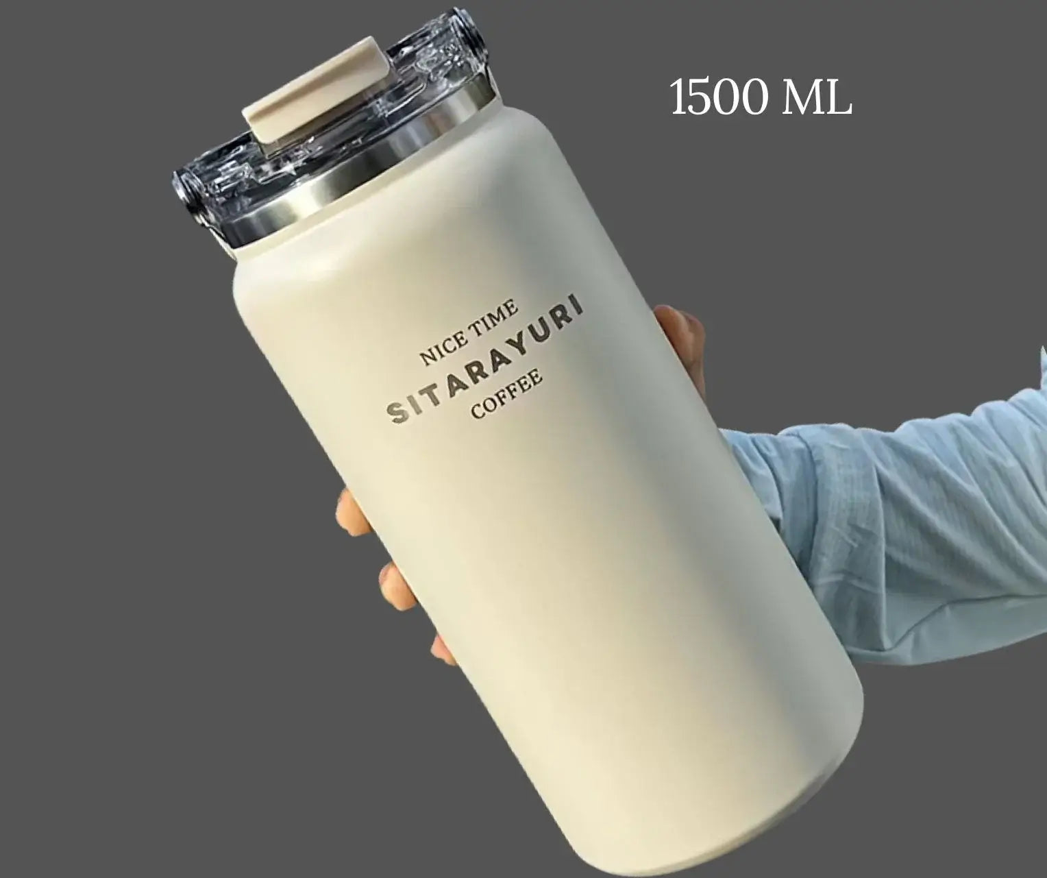 50oz Insulated Water Bottle with Crossbody Sleeve