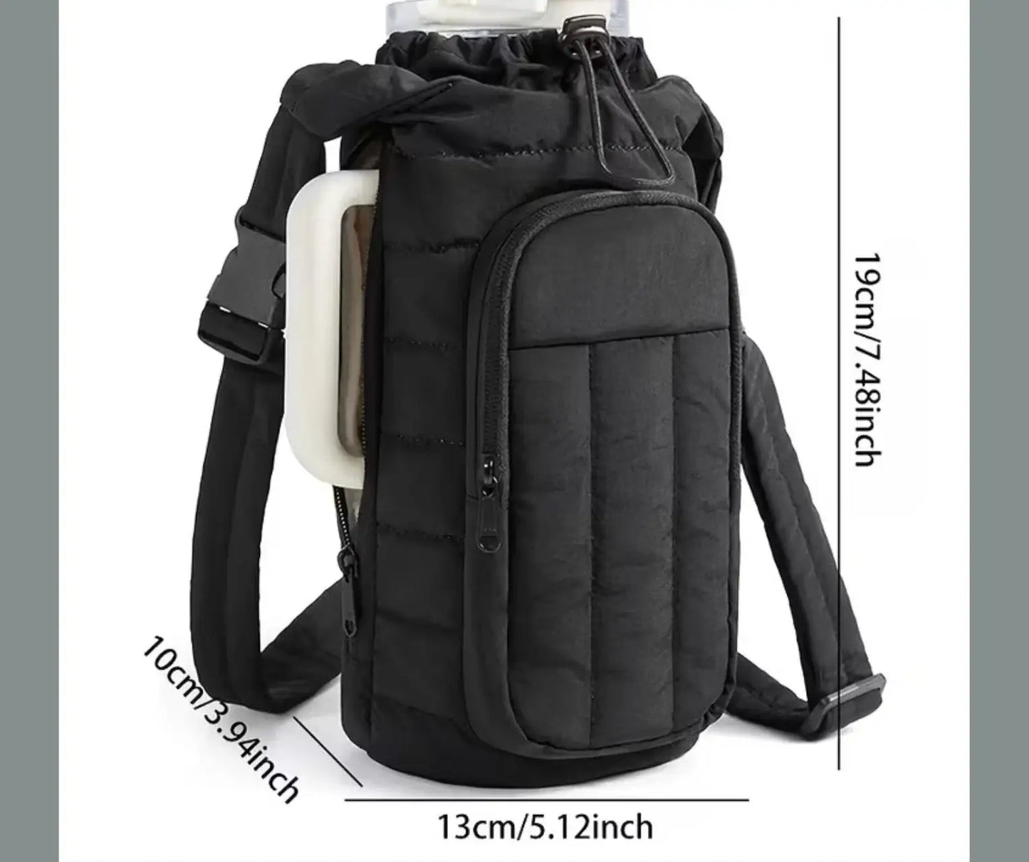 50oz Insulated Water Bottle with Crossbody Sleeve