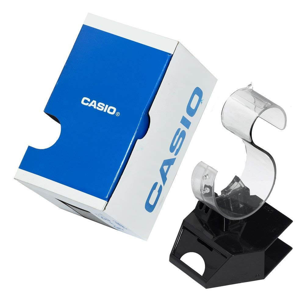 Casio Men's Blue Dial Stainless Steel Dress Watch