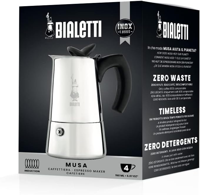 Bialetti Musa Nuova Musa Stovetop Coffee Maker | GreenLifeHuman Emporium