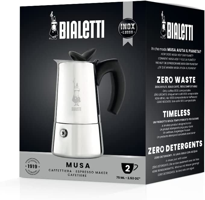 Bialetti Musa Nuova Musa Stovetop Coffee Maker | GreenLifeHuman Emporium