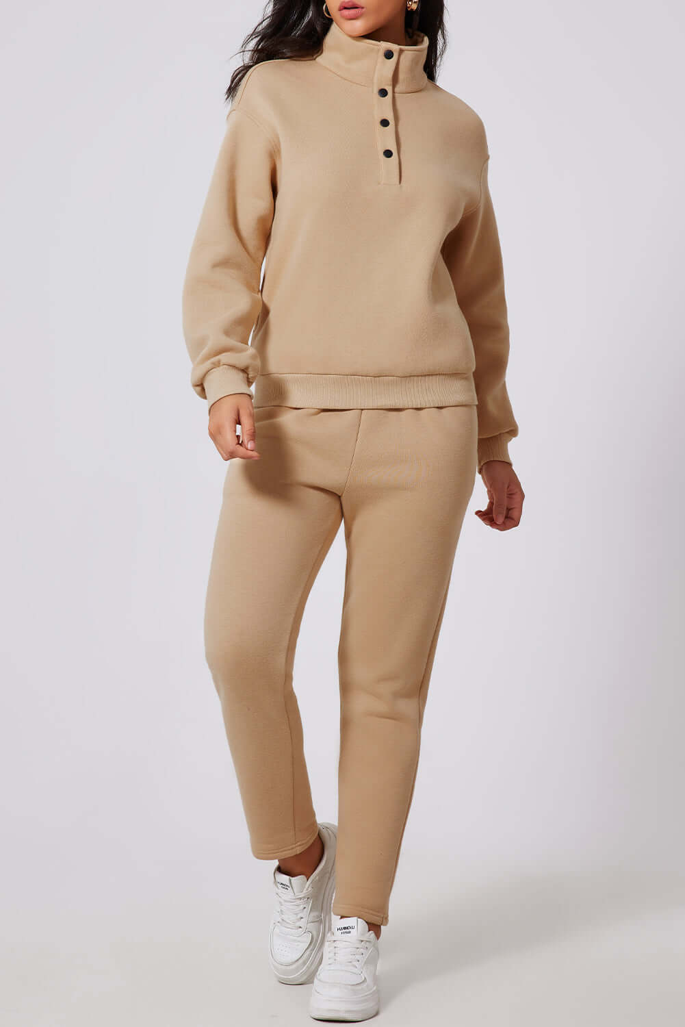 Active Luxe: Half Snap Turtleneck Top & Pants