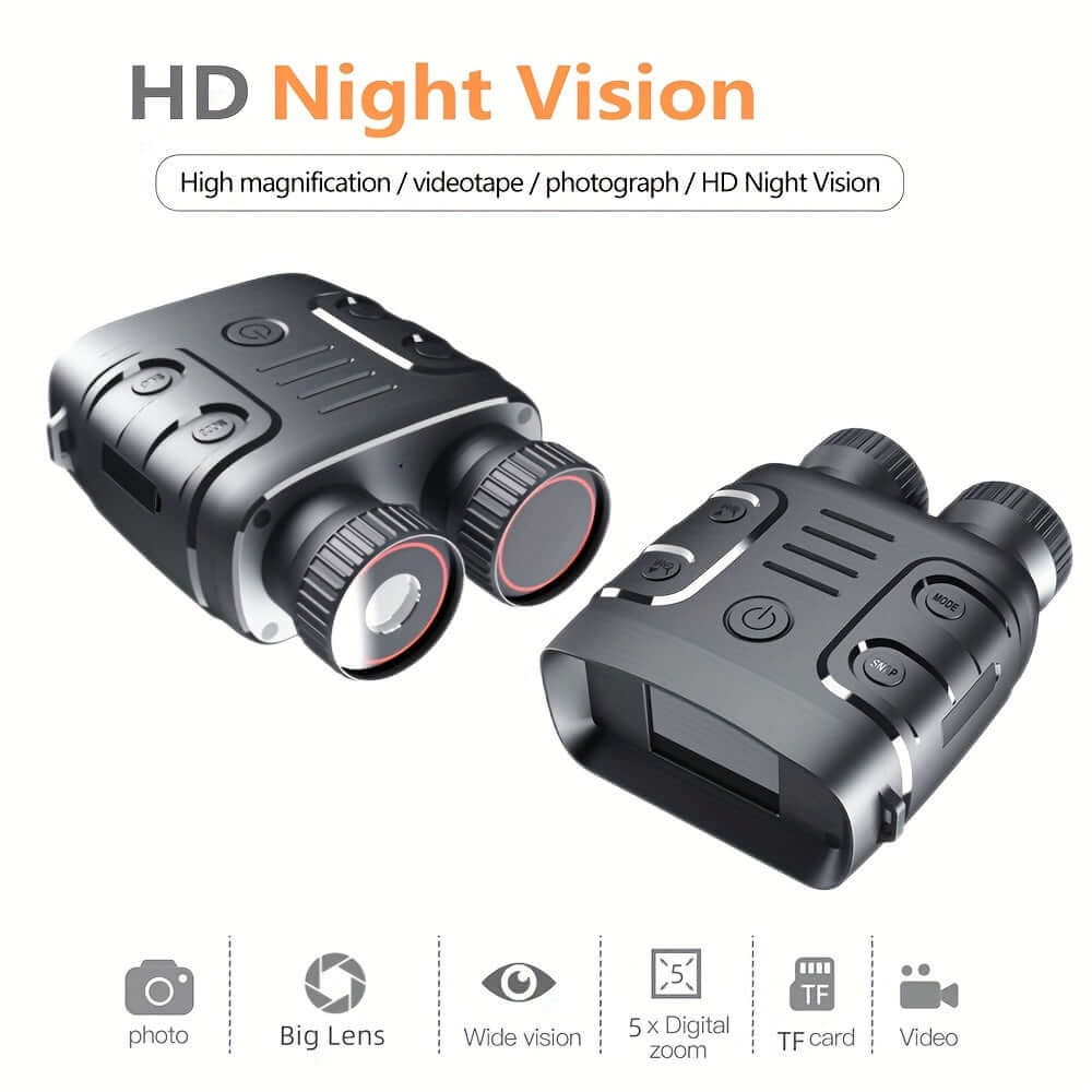 5X Infrared Night Vision Binoculars 1080P Digital Zoom