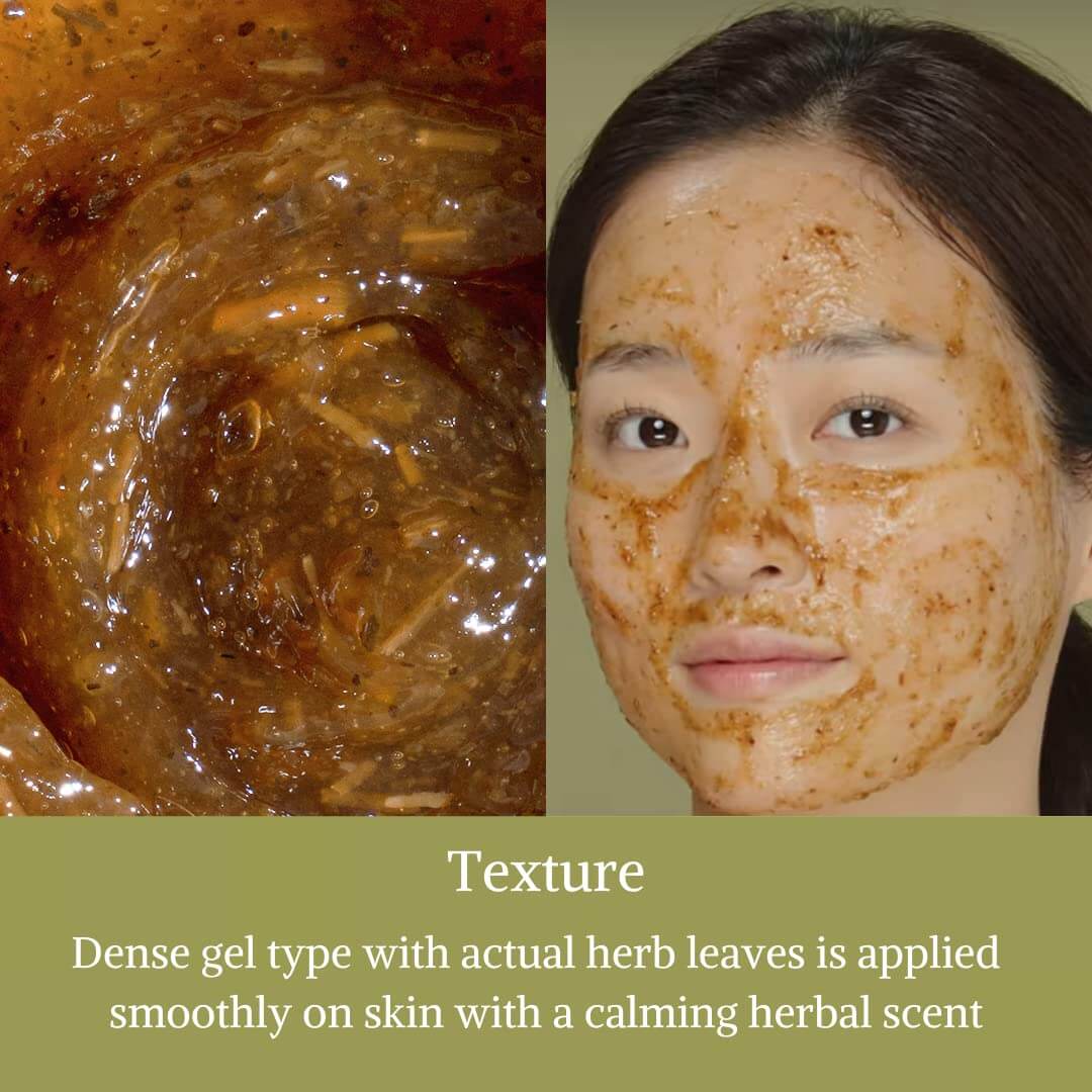 Herbal Healing: Korean Mugwort Soothing Mask