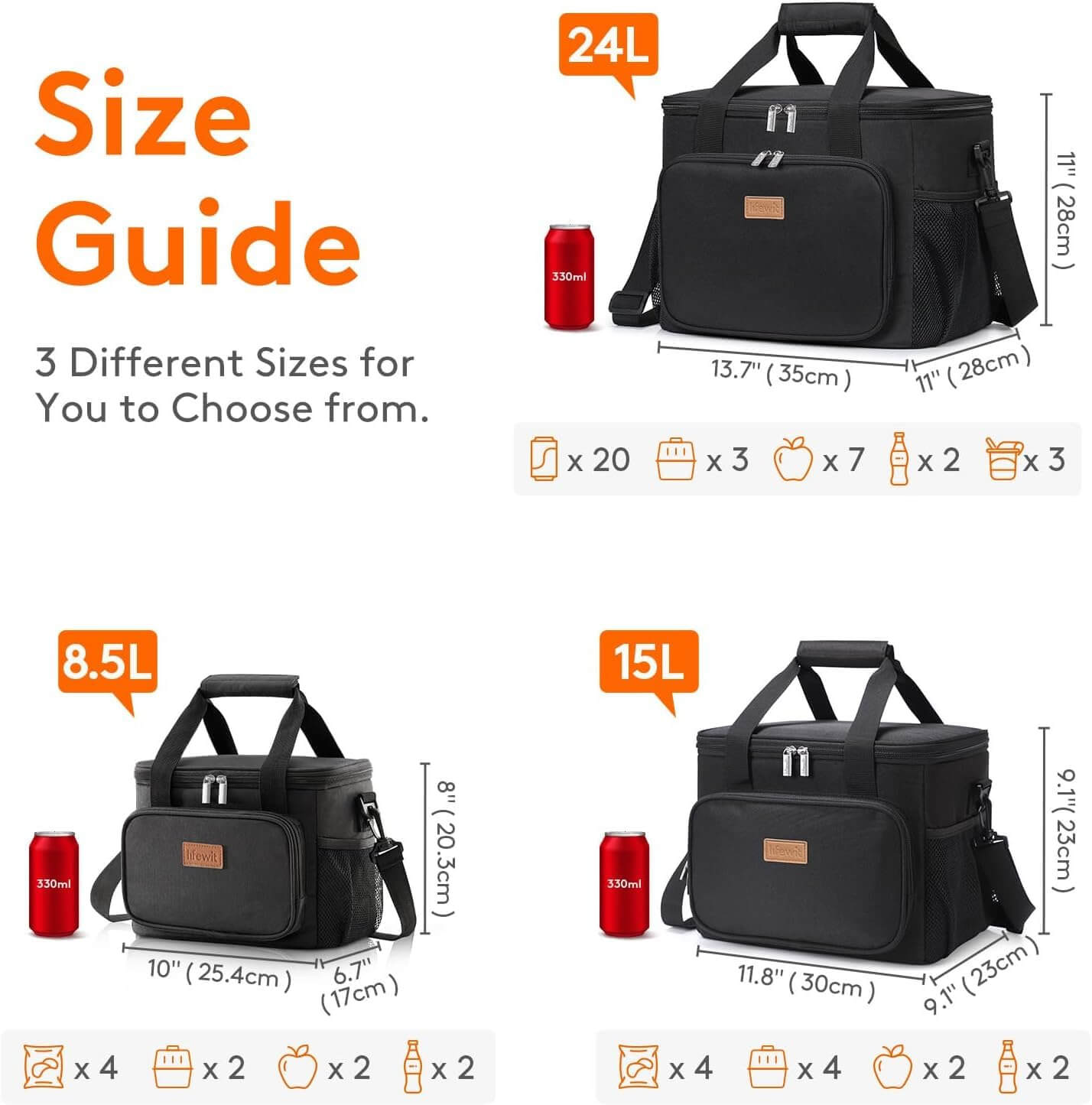 Fun Time Lunch Time: 12-Can (8.5L) Insulated Lunch Tote for Any Adventure