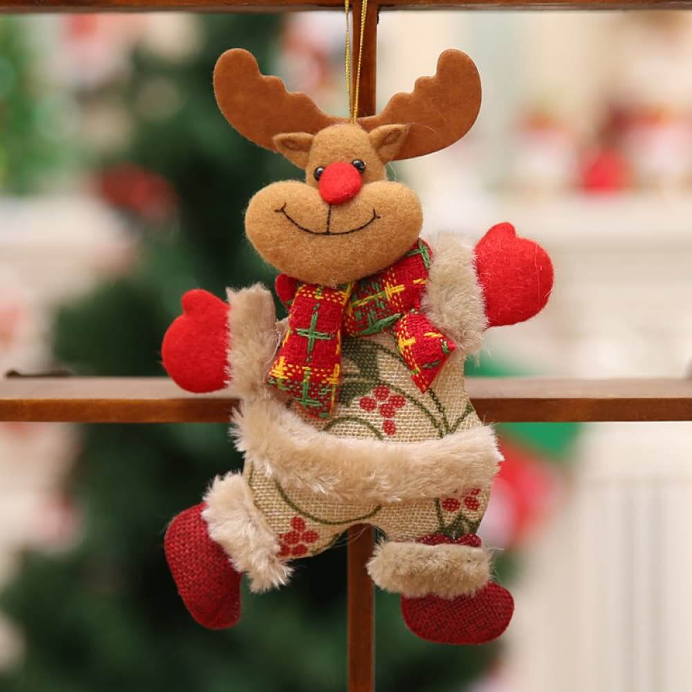 Joyful Tidings: 4-Piece Christmas Hanging Charms