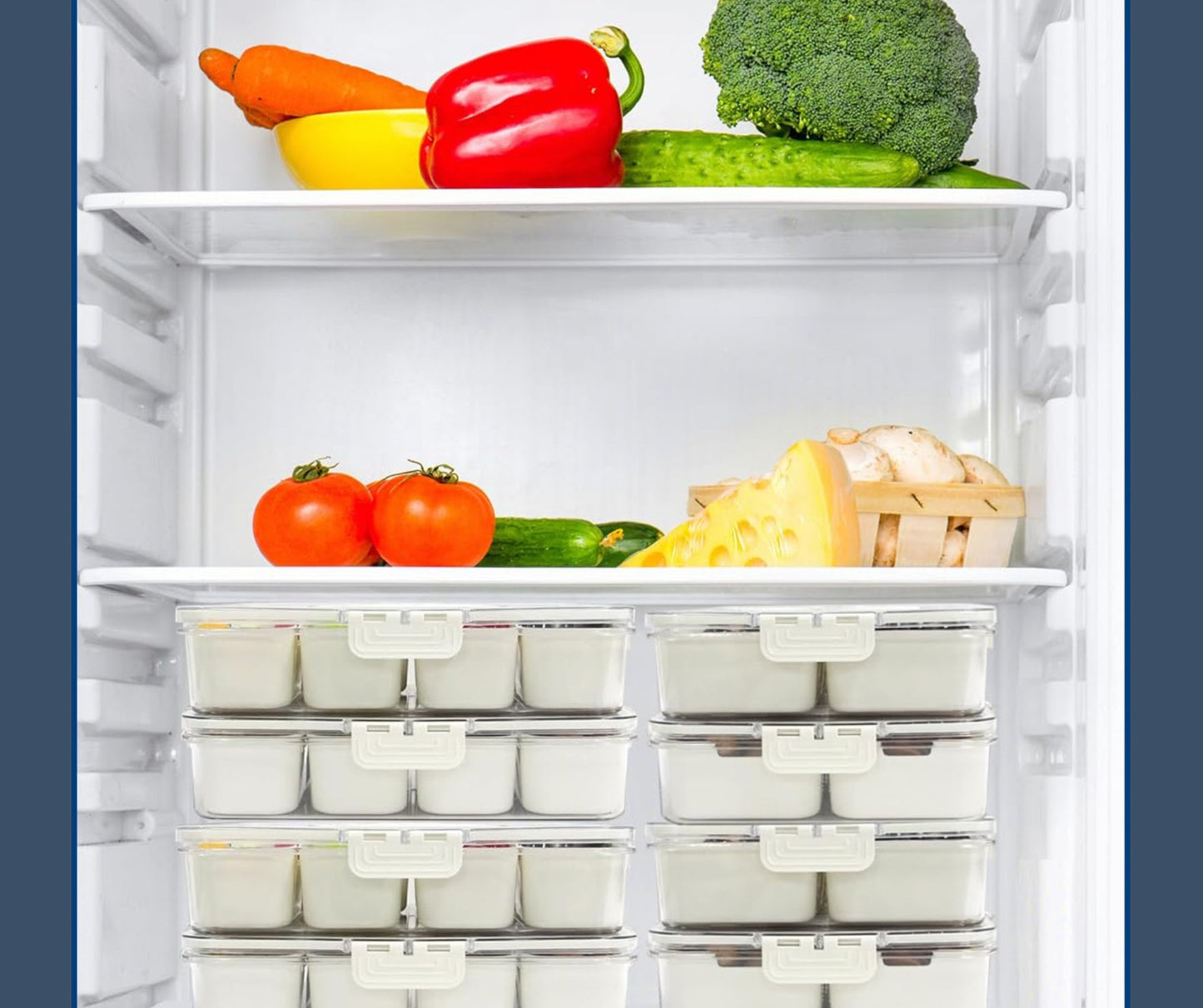 Airtight Snackle Box - Divided Snack Organizer with Handle