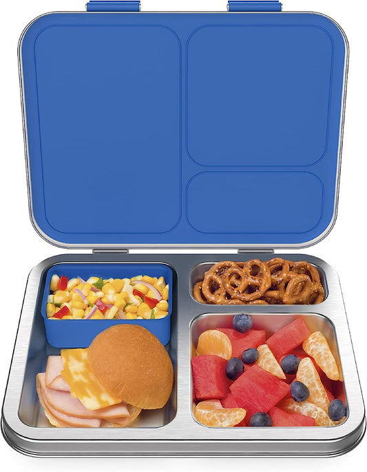 Bentgo® Stainless Steel Leak-Resistant Lunch Box - Blue | GreenLifeHuman Emporium
