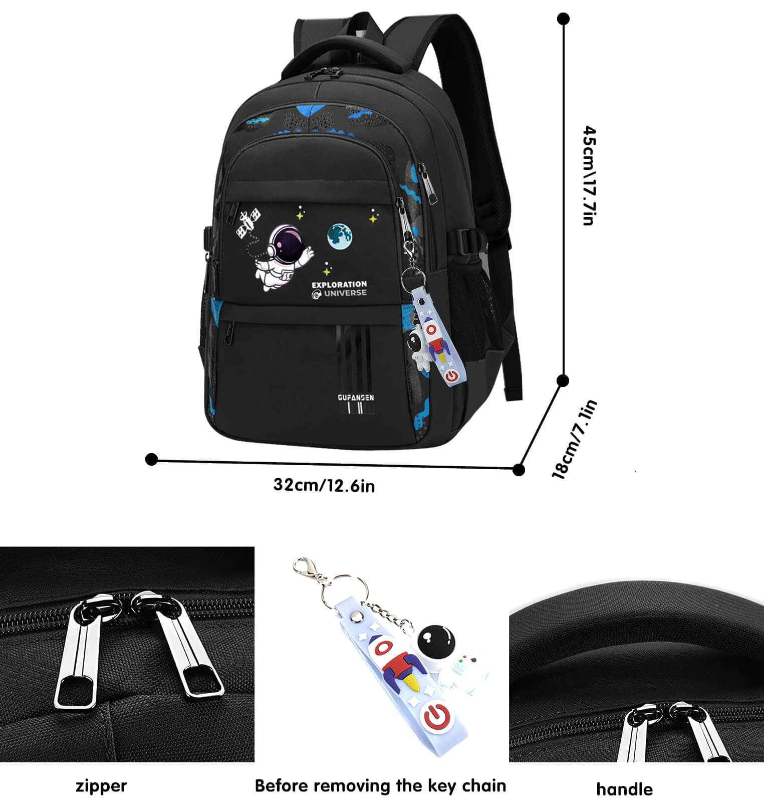 Galactic Adventure: Large Capacity Backpack for School Needs