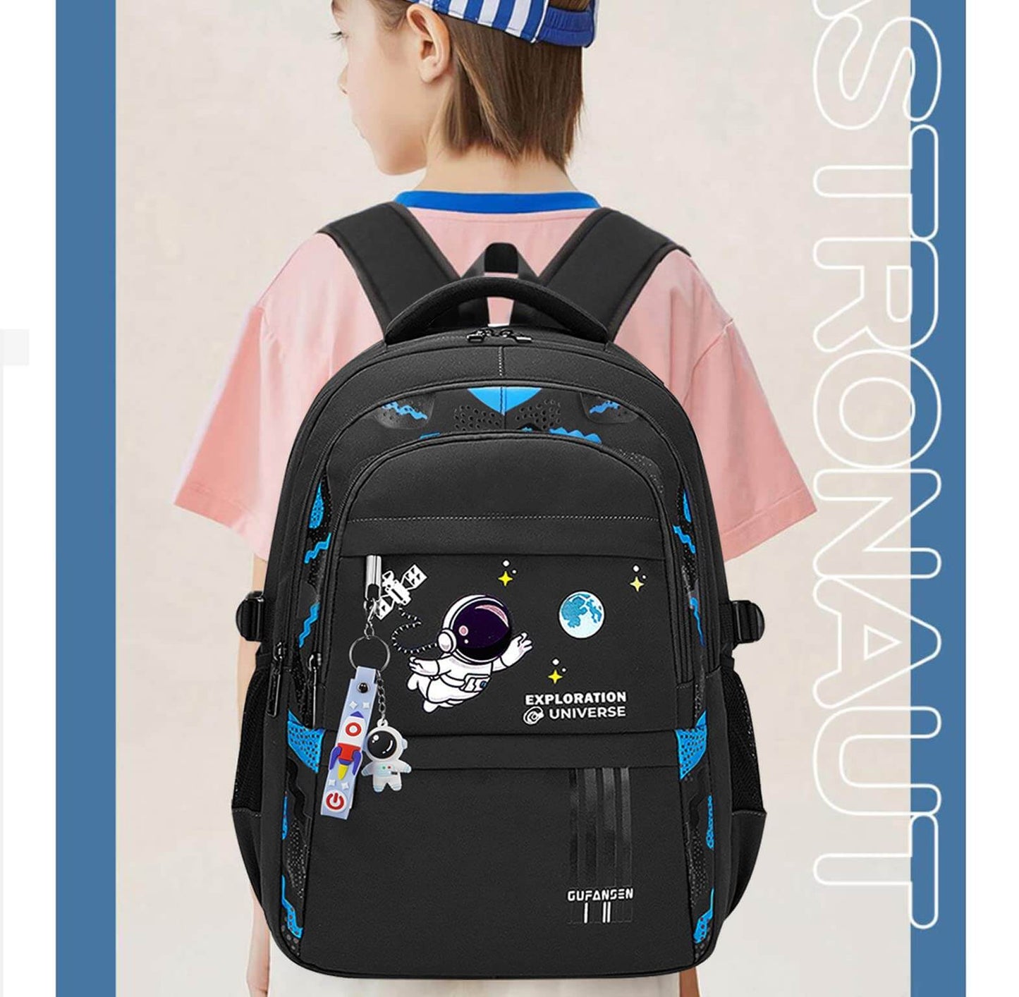 Galactic Adventure: Large Capacity Backpack for School Needs