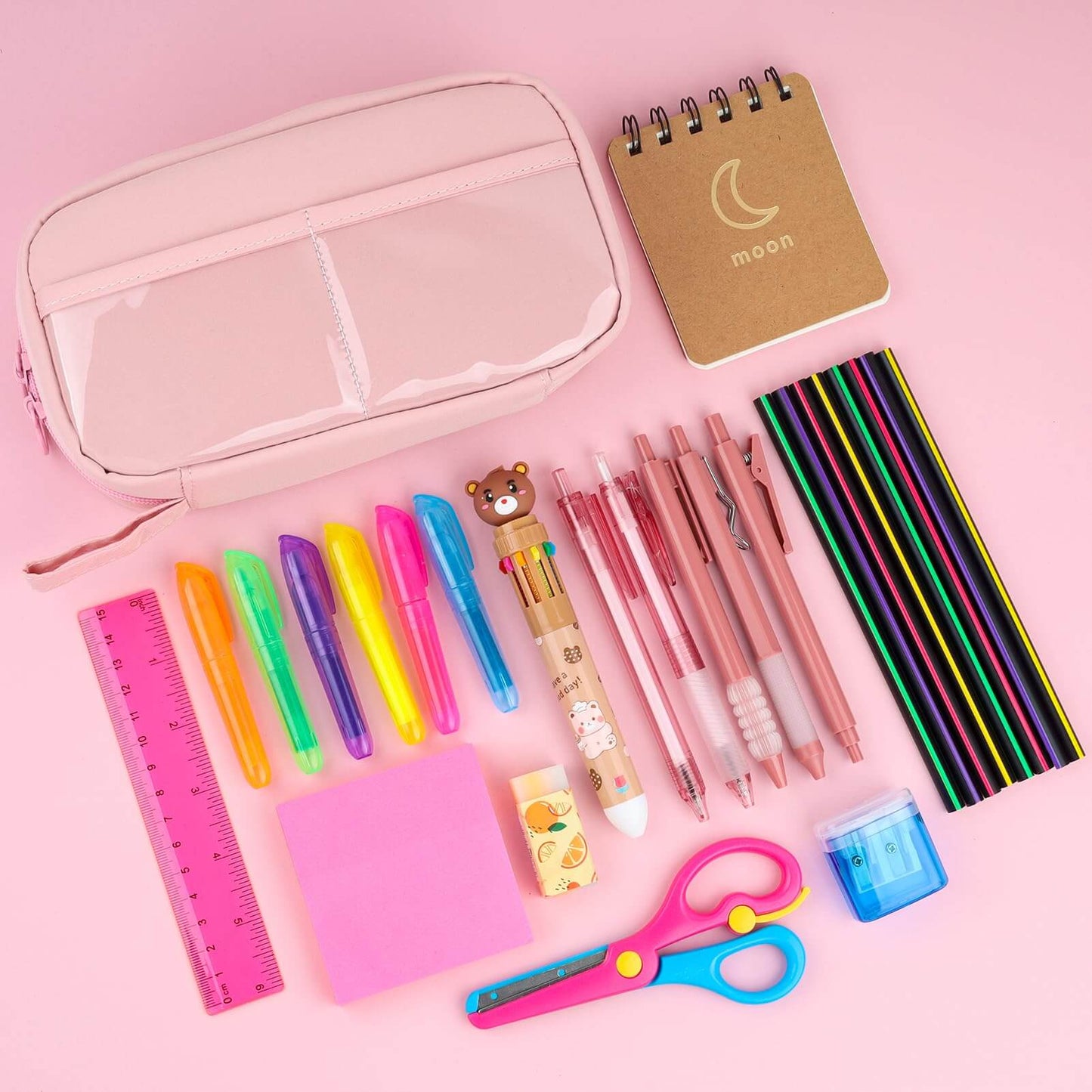 All-in-One Pencil Case Set: Complete School Supplies Set