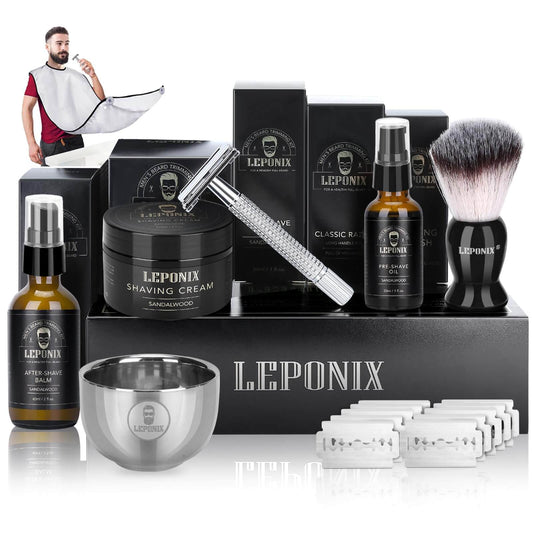 Men's Premium Shaving Kit - Complete Grooming Gift Set