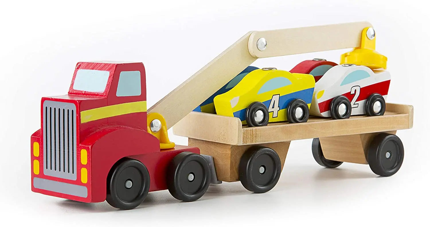 Melissa & Doug Magnetic Car Loader Set | GreenLifeHuman Emporium