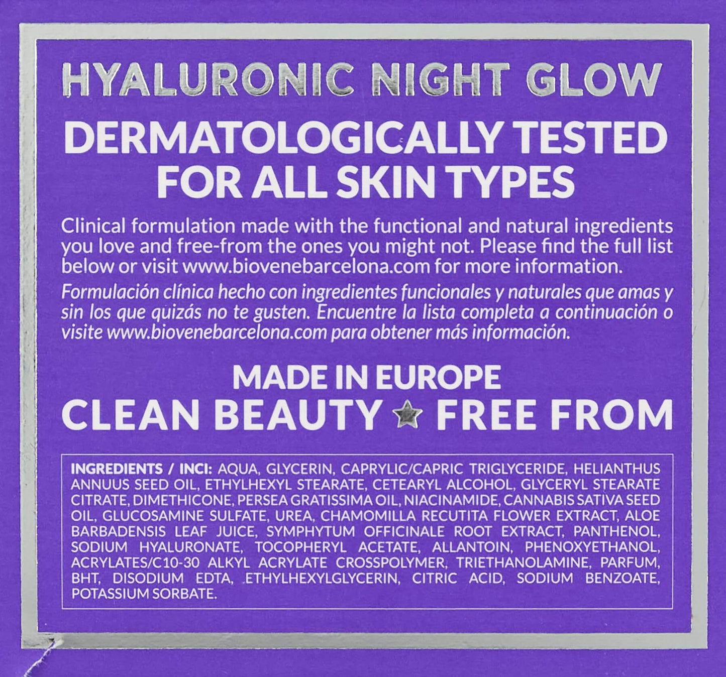 Hyaluronic Night Glow Cream - Moisture Restore 50 ml