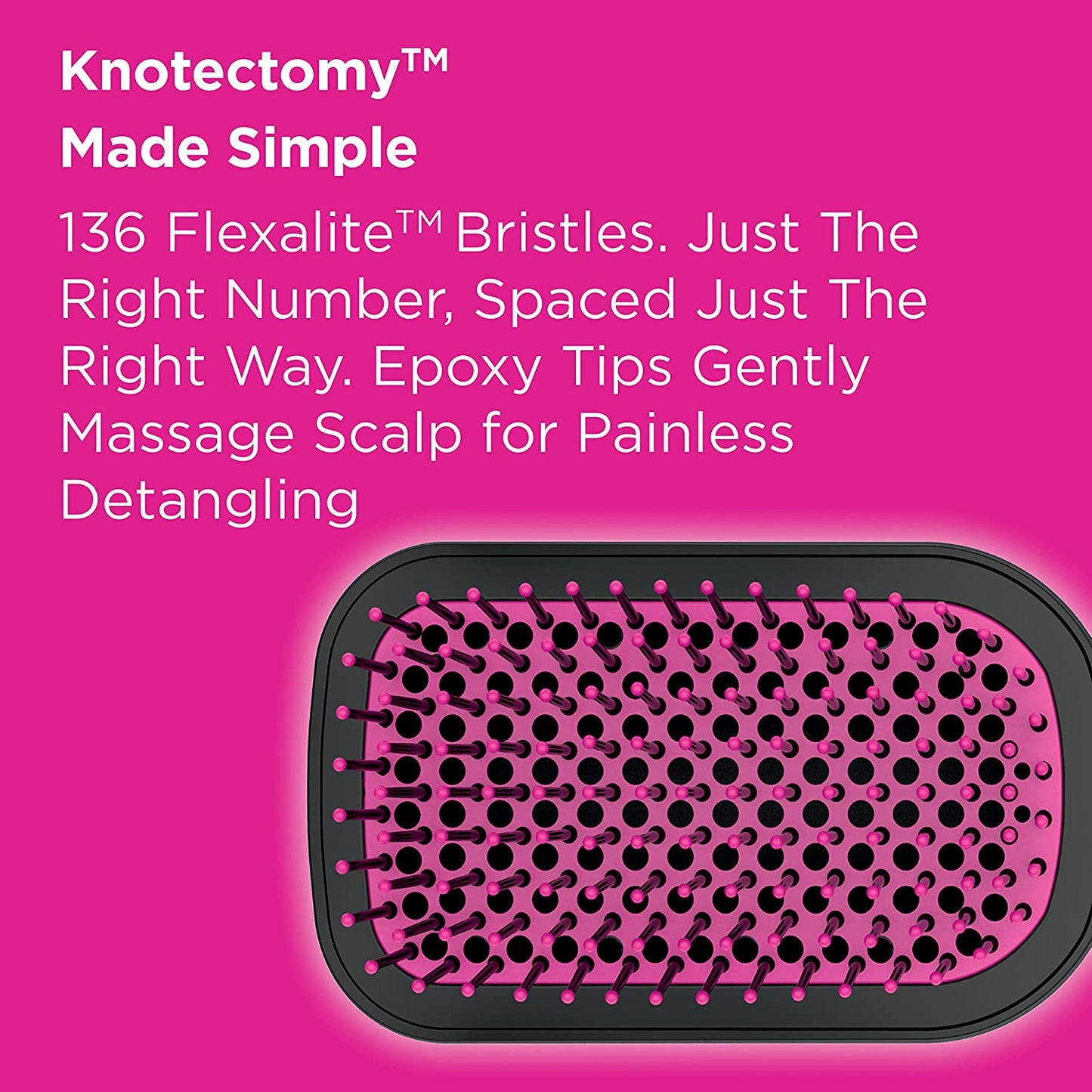 The Knot Dr. Conair BC120C All-in-1 Smoothing Detangling Dryer Brush Pink | GreenLifeHuman Emporium