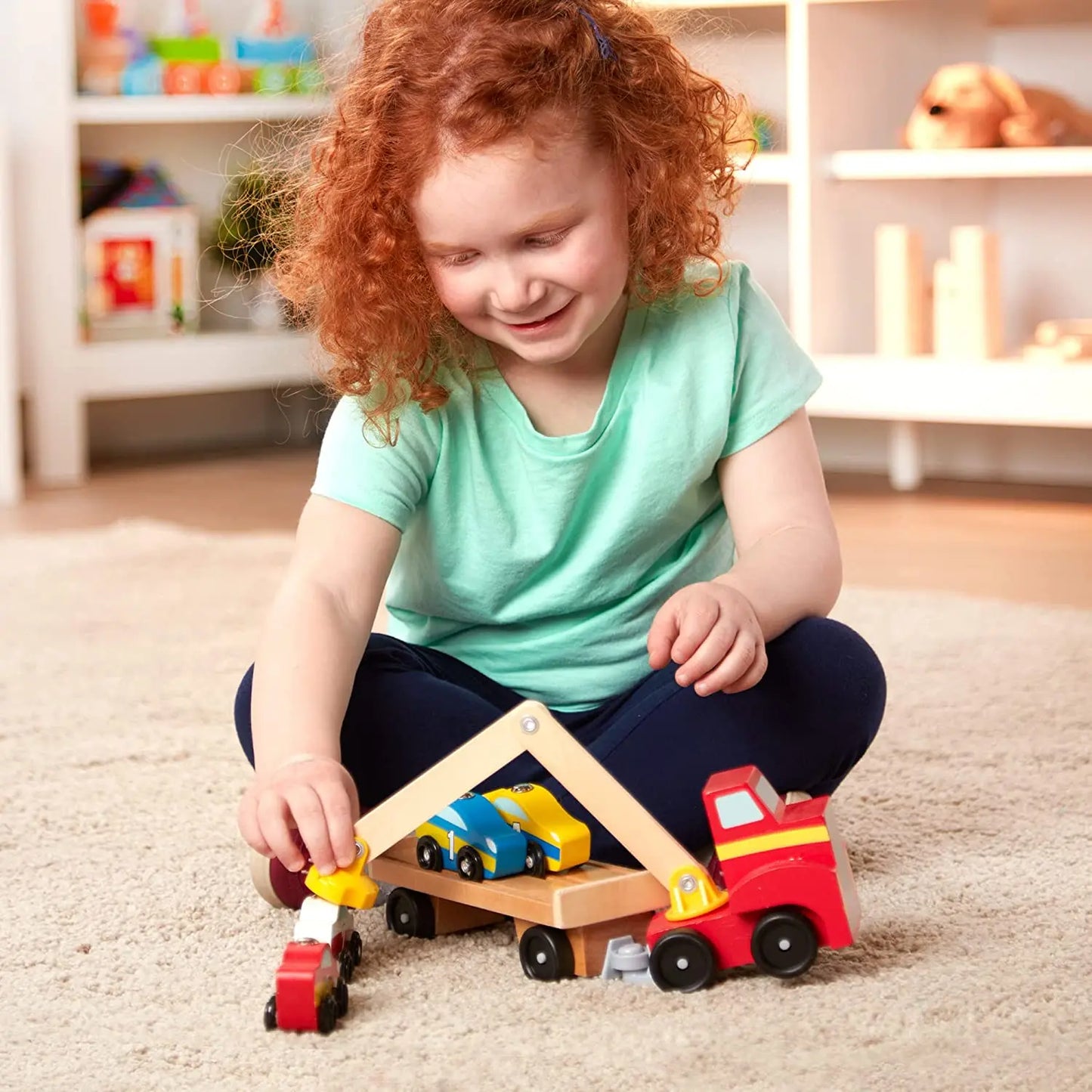 Melissa & Doug Magnetic Car Loader Set | GreenLifeHuman Emporium