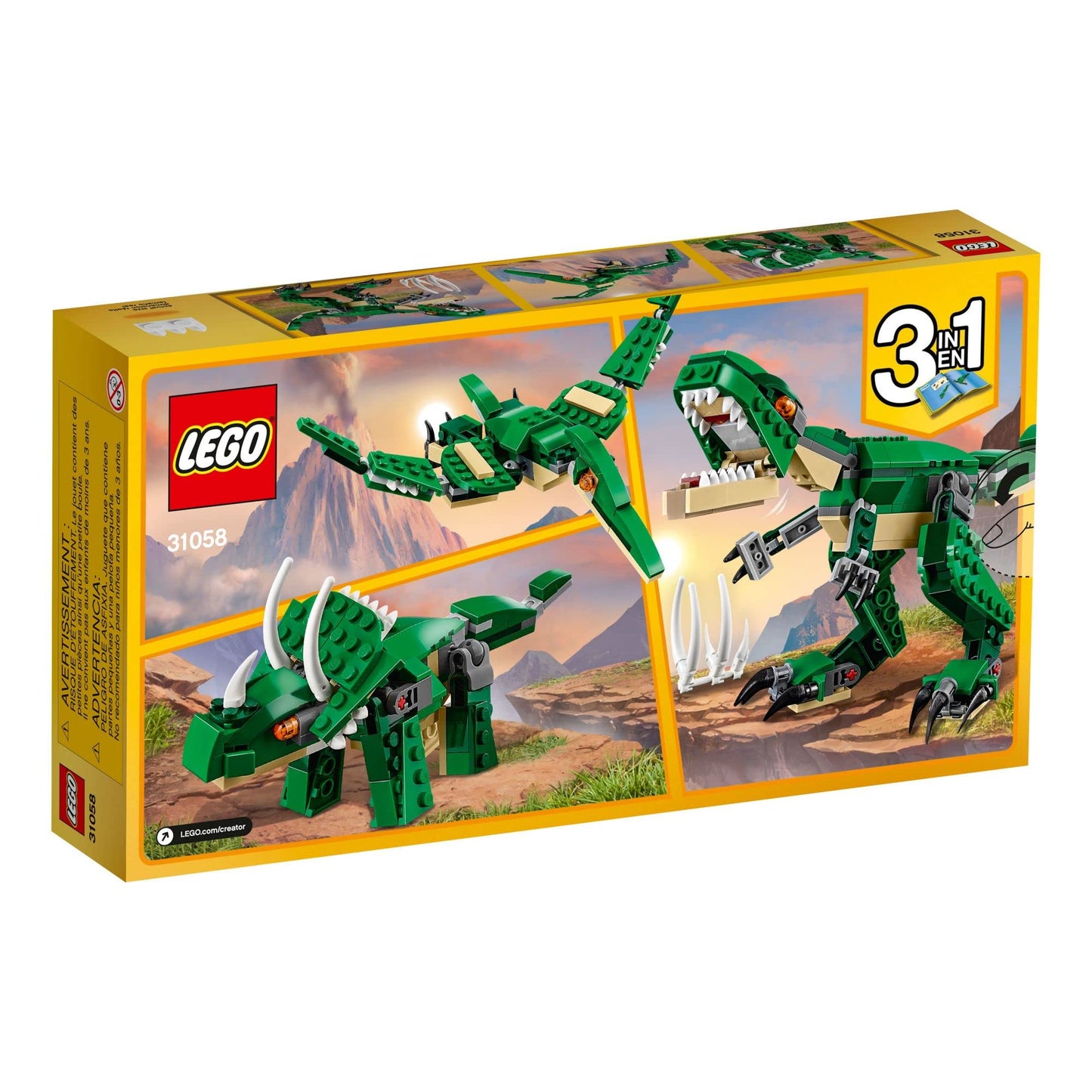 LEGO Creator 3-in-1 Mighty Dinosaur Toy 31058