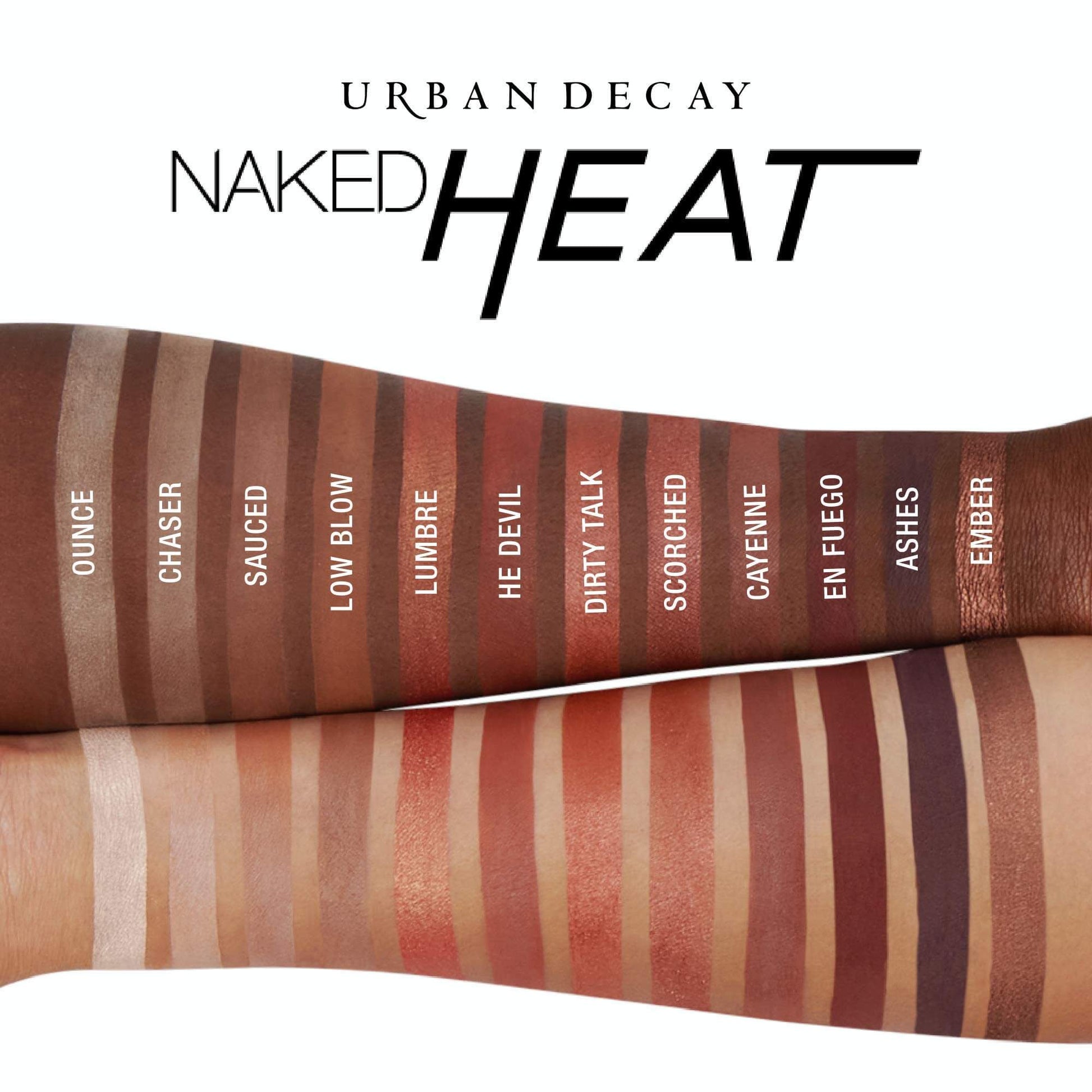 Naked Heat Eyeshadow Palette: 12 Copper Shades Velvety Matte Finish - Vegan Formula