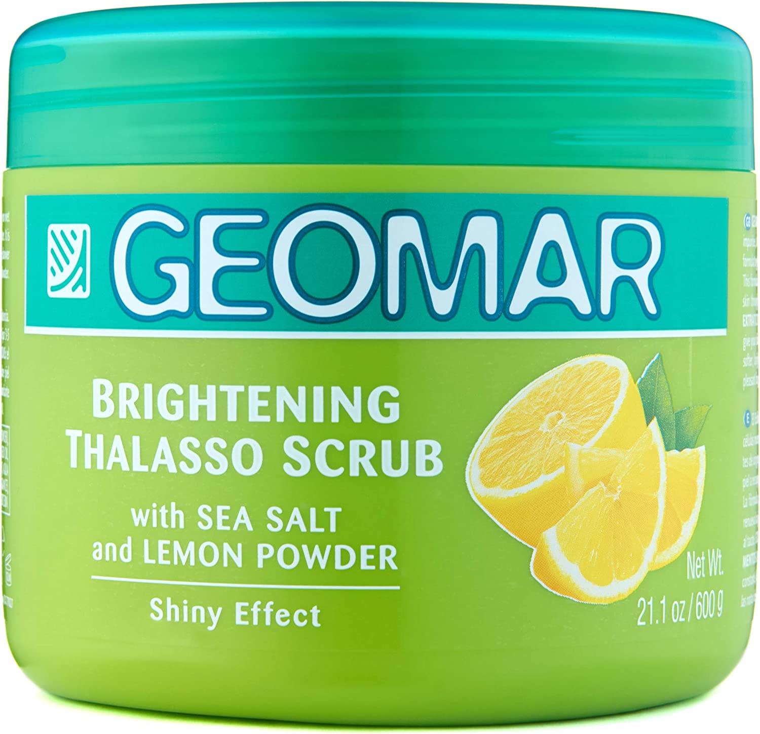 GEOMAR Brightening Thalasso Scrub Sea Salt & Lemon Powder 600g | GreenLifeHuman Emporium