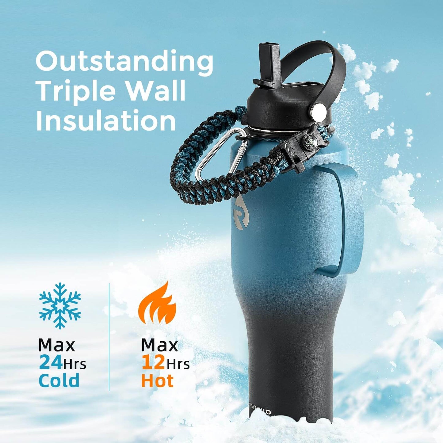 Adventure Ready 40oz Insulated Tumbler with Handle and Straw