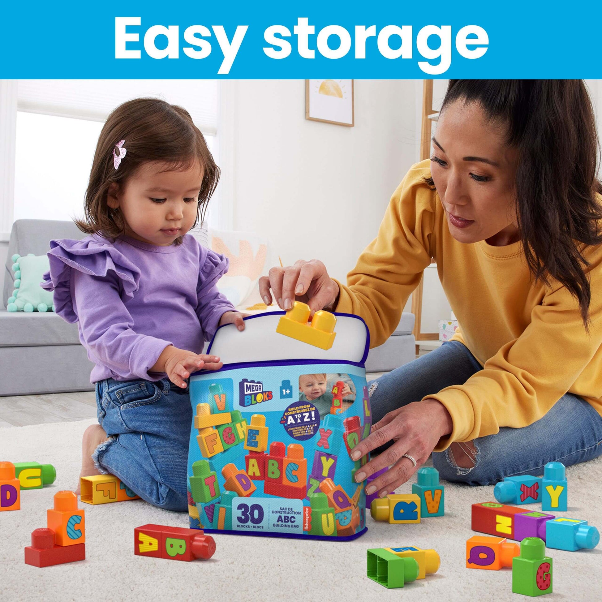 Alphabet Adventure: Toddler Building Blocks Set (30 pcs, Ages 1+)