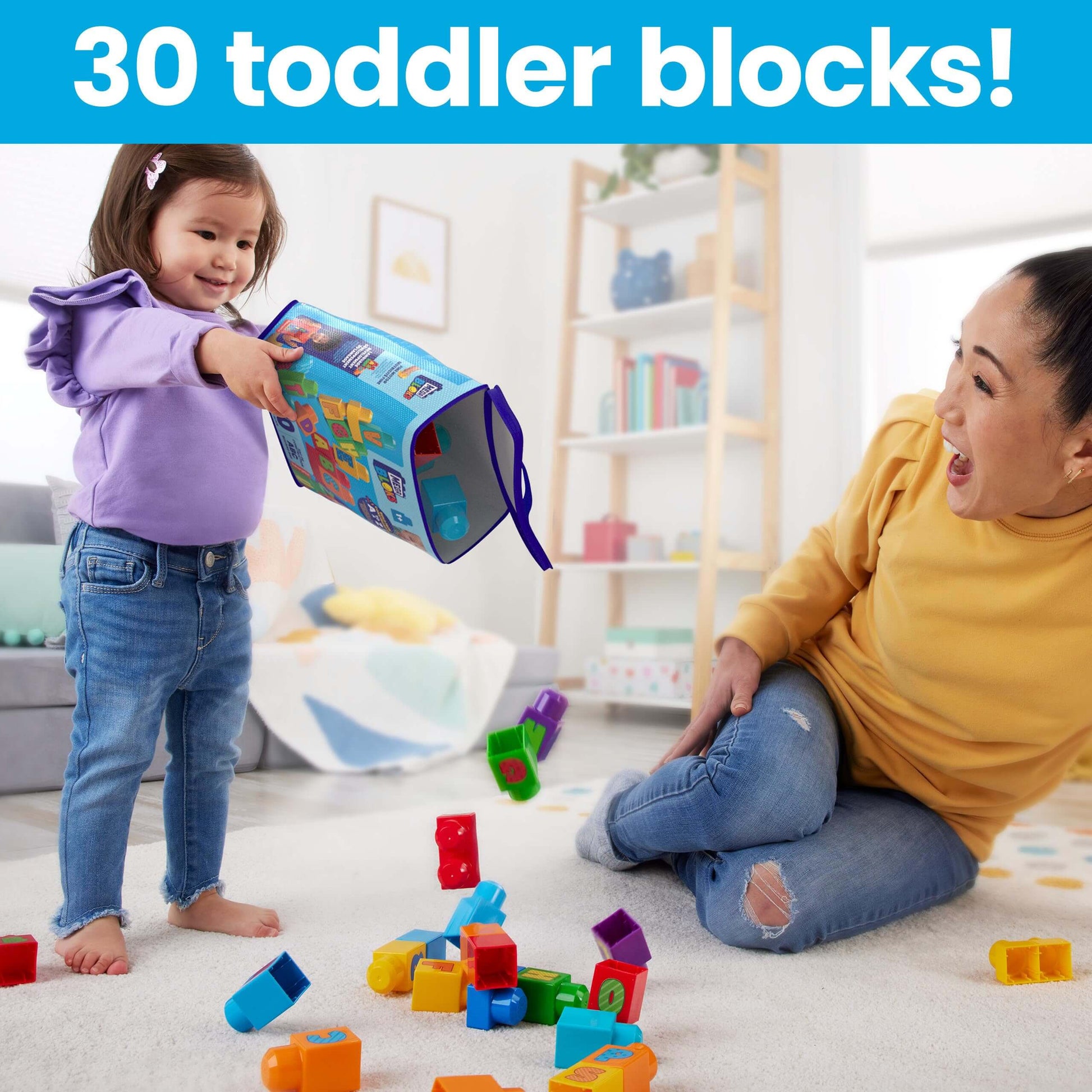 Alphabet Adventure: Toddler Building Blocks Set (30 pcs, Ages 1+)