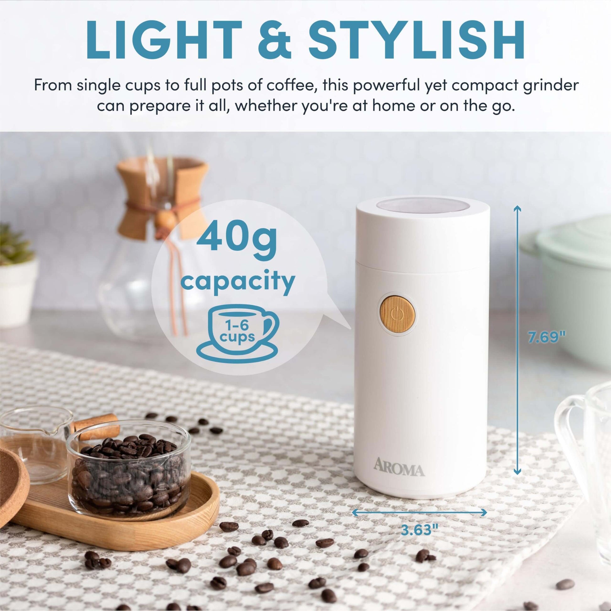 Aroma Compact Electric Coffee Bean Grinder