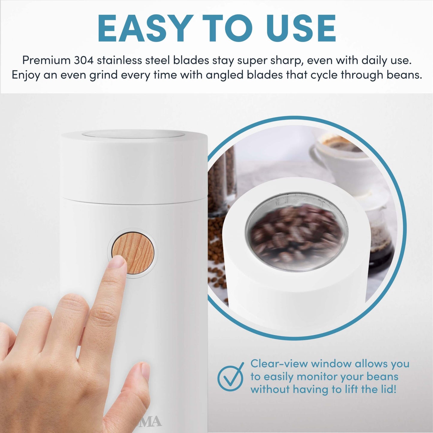 Aroma Compact Electric Coffee Bean Grinder