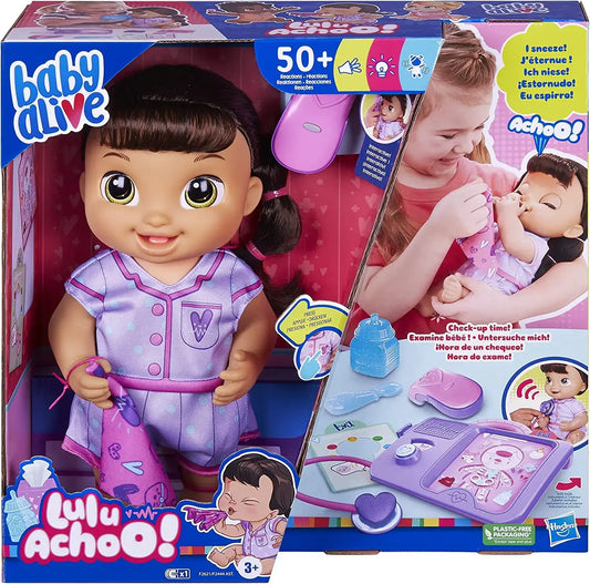 Baby Alive Lulu Achoo Doll - 12 inch Interactive Playtime