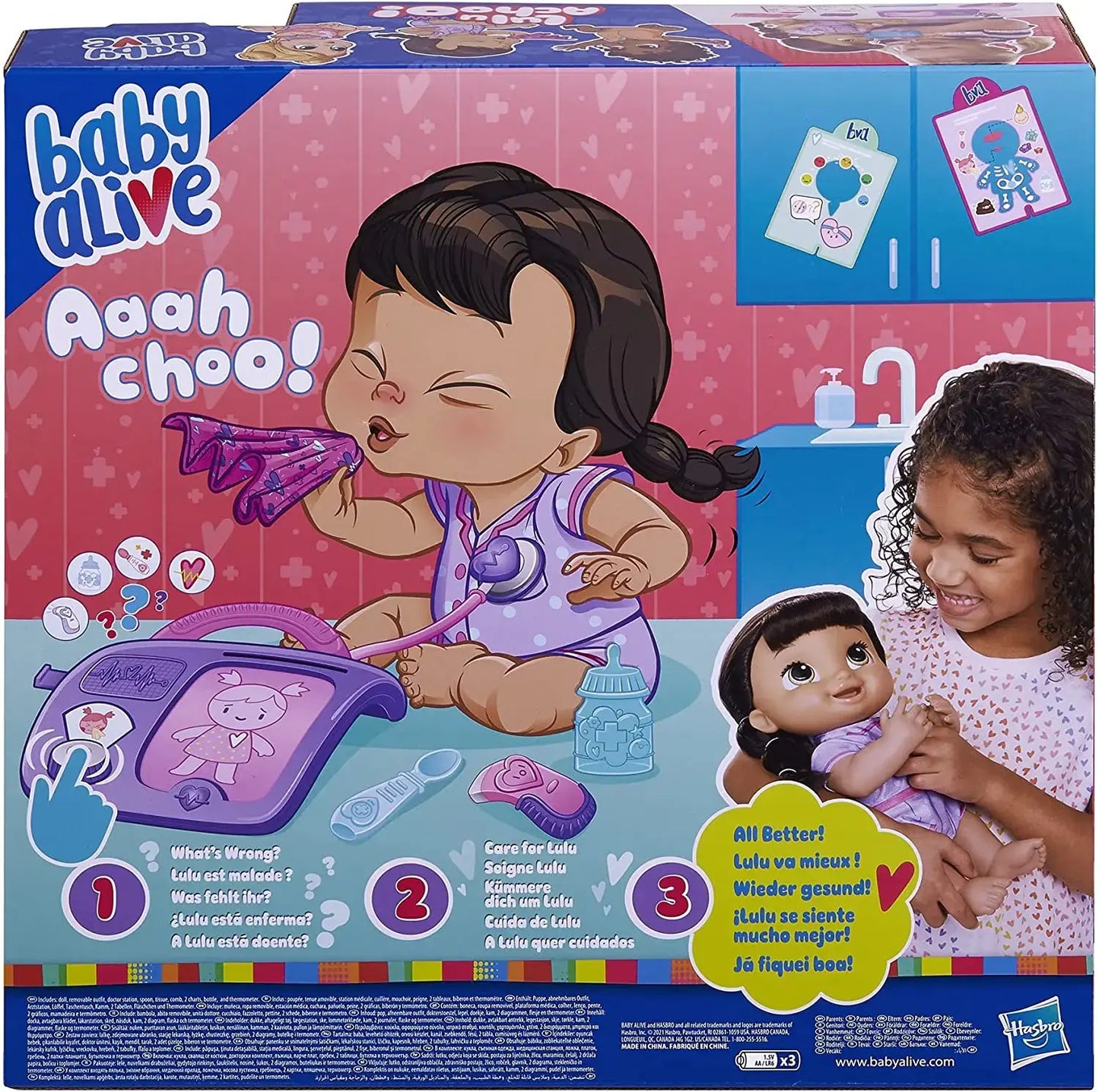 Baby Alive Lulu Achoo Doll - 12 inch Interactive Playtime