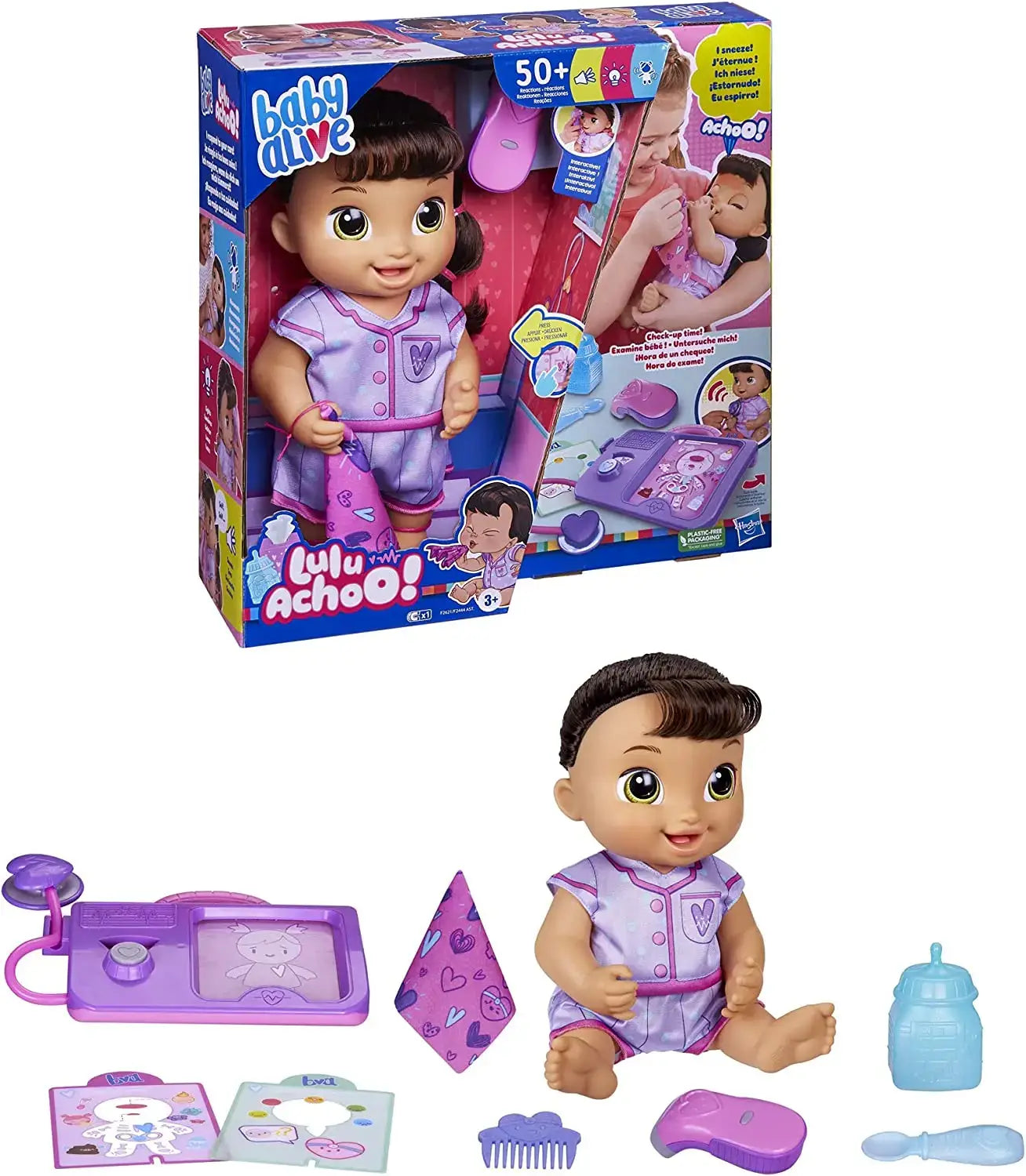 Baby Alive Lulu Achoo Doll - 12 inch Interactive Playtime