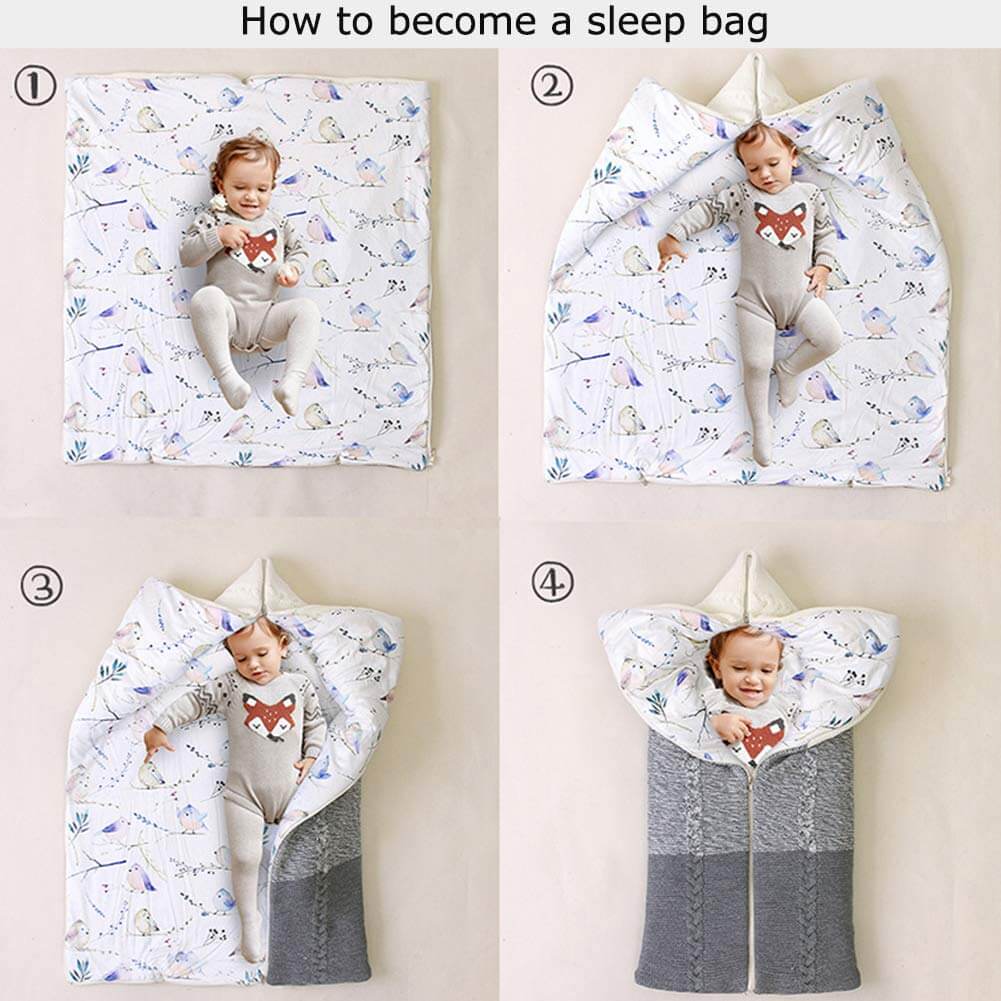 Baby Bliss Swaddle Wrap & Sleeping Bag for Newborns