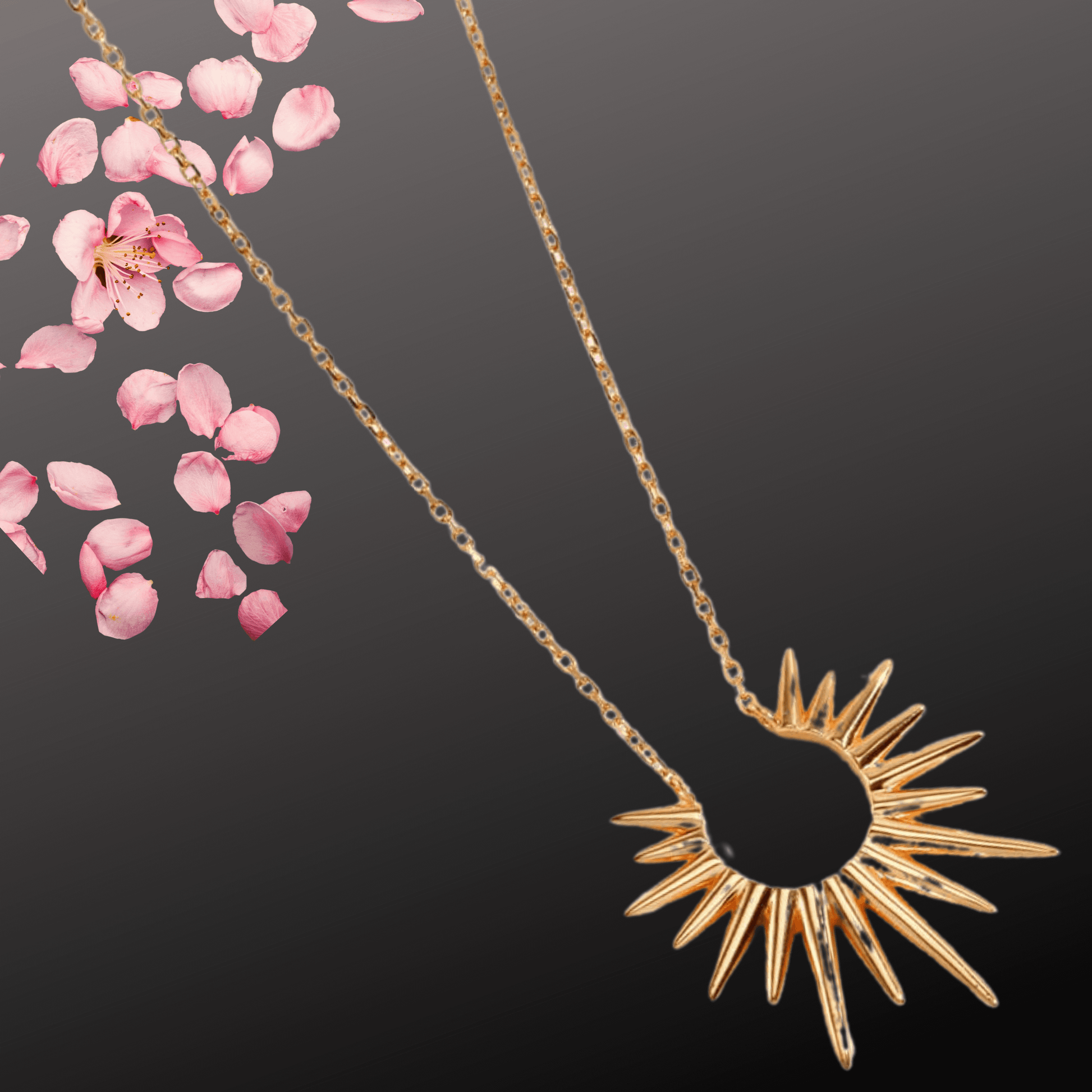 Eternal Light: Luminous Starburst Pendant Necklace