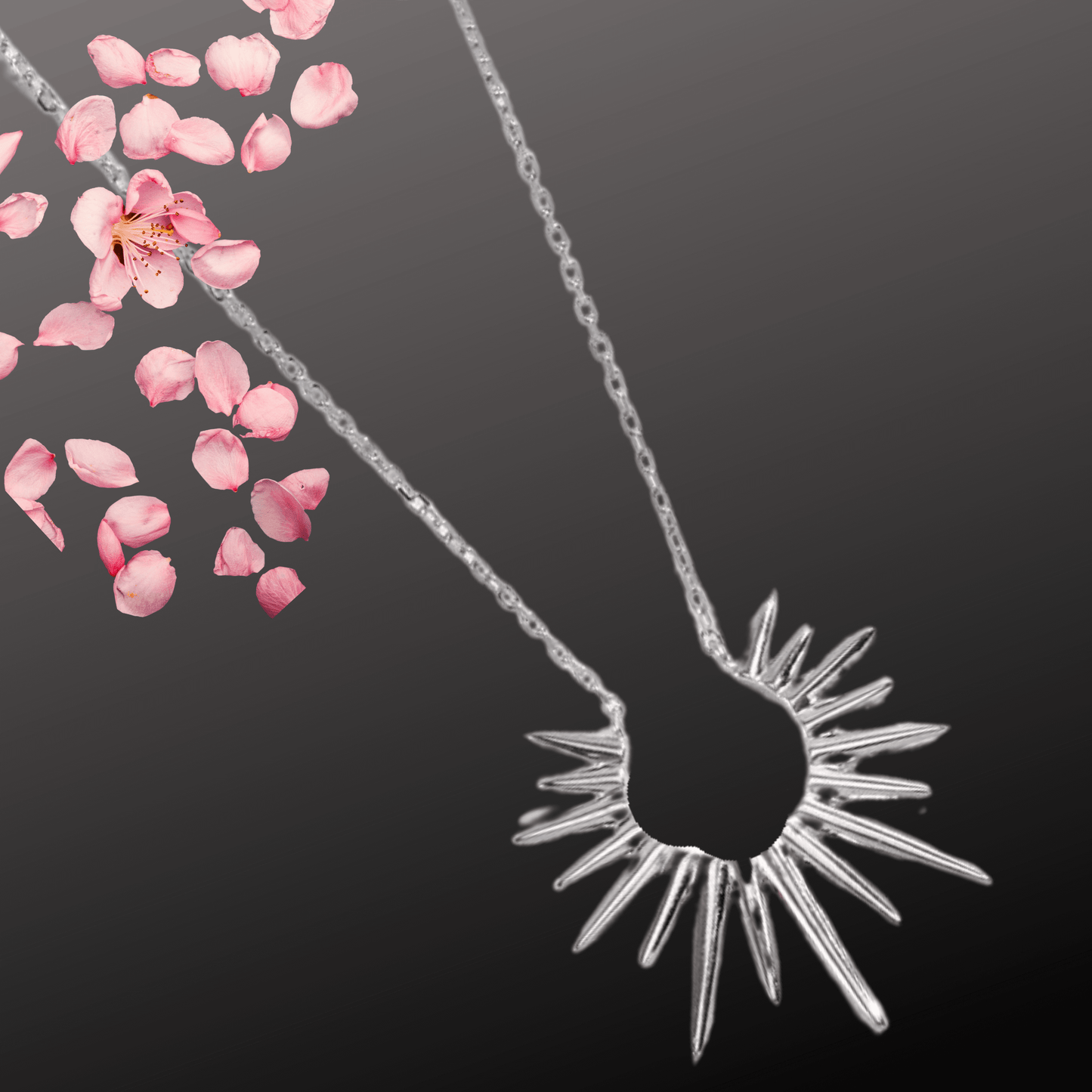 Eternal Light: Luminous Starburst Pendant Necklace