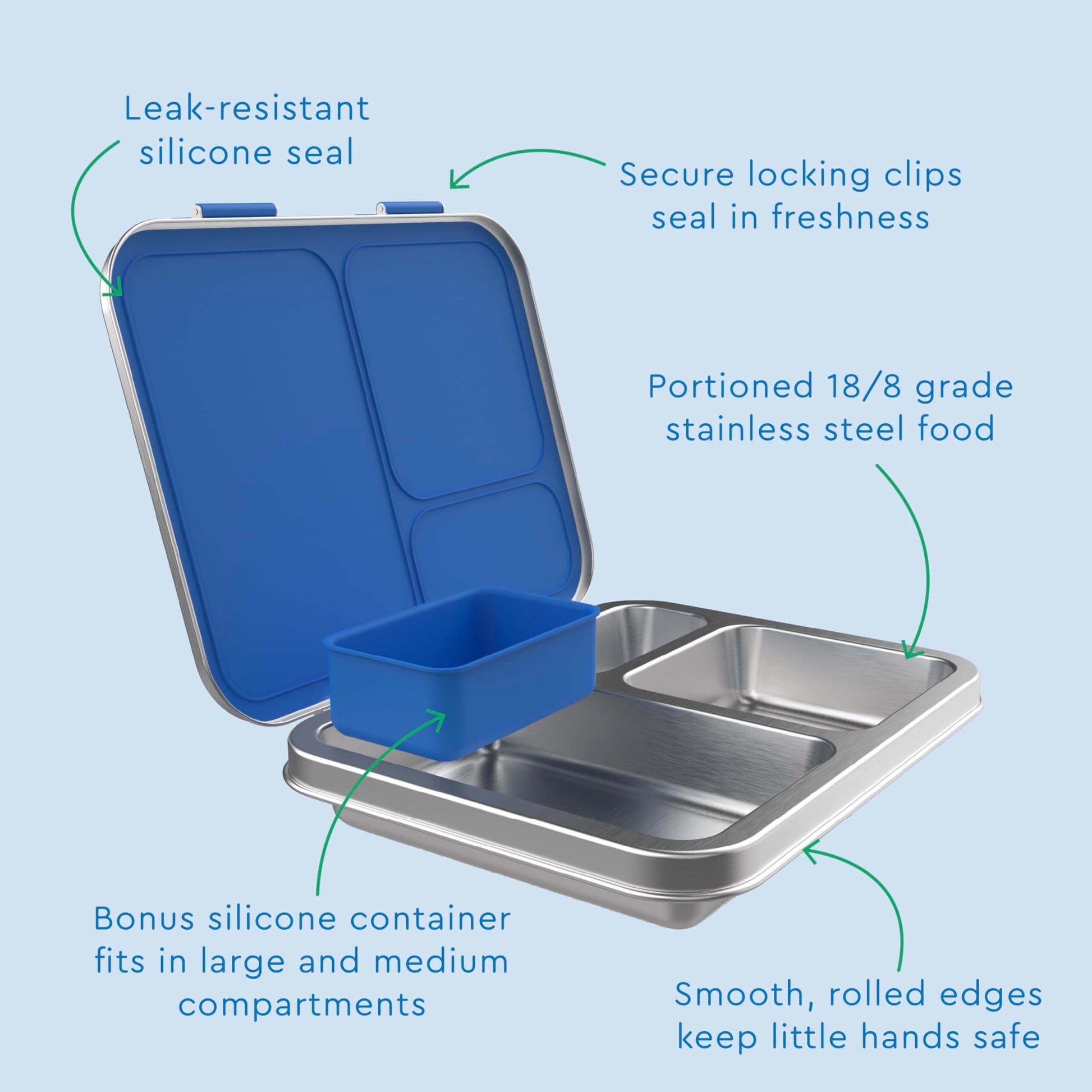 Bentgo Stainless Steel Leak-Resistant Lunch Box