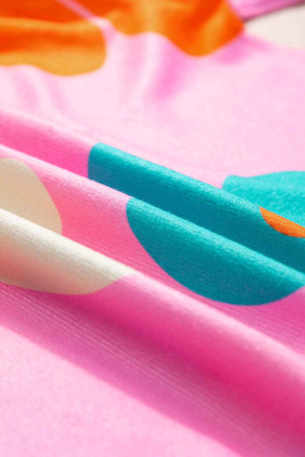 Blossom Beauty Floral Print Ruched Bracelet Sleeve Top