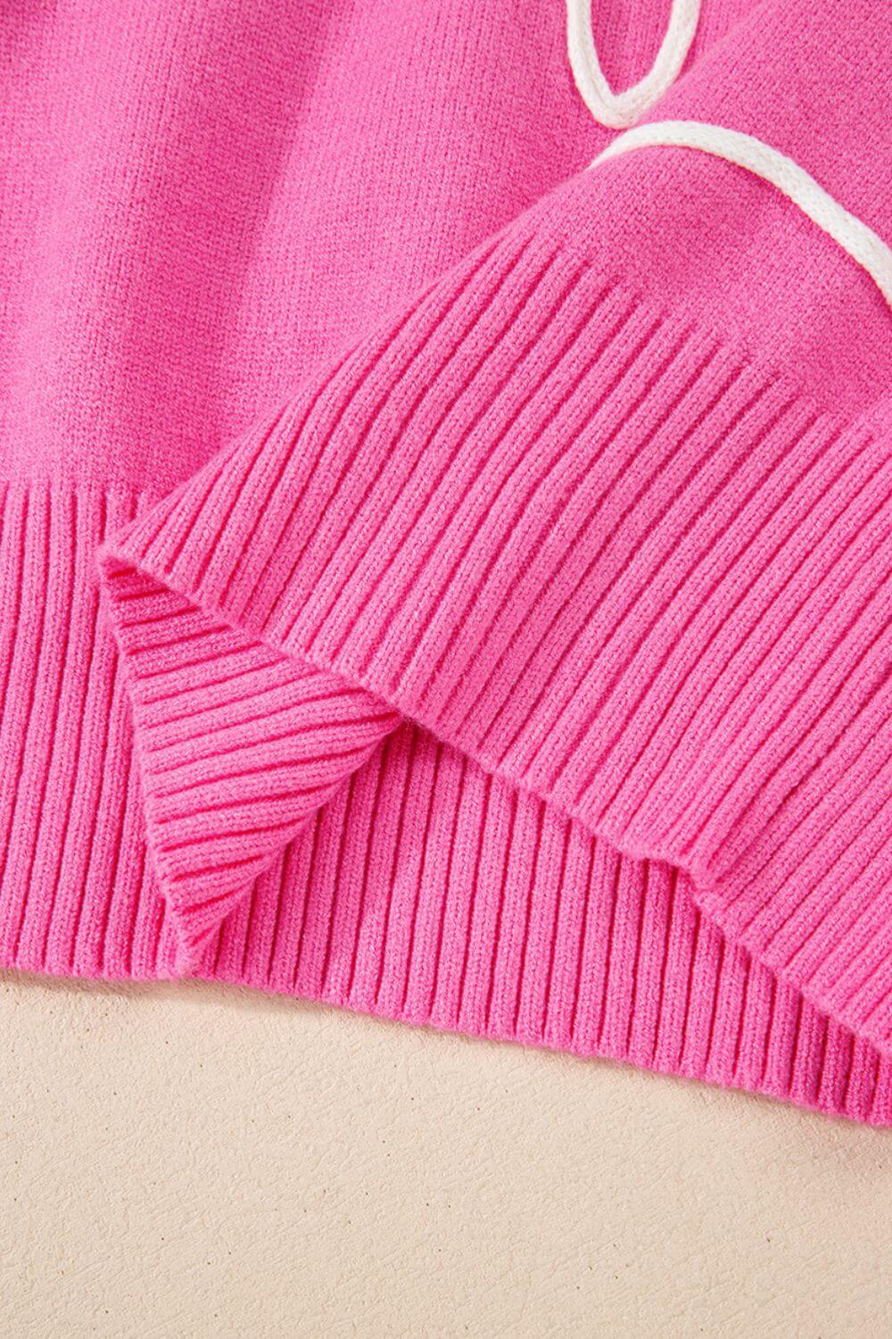 Bow Detail Round Neck Sweater for Women