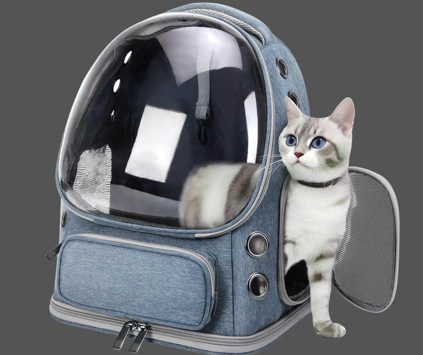 Breathable Cat & Small Dog Backpack Carrier Airline Approved