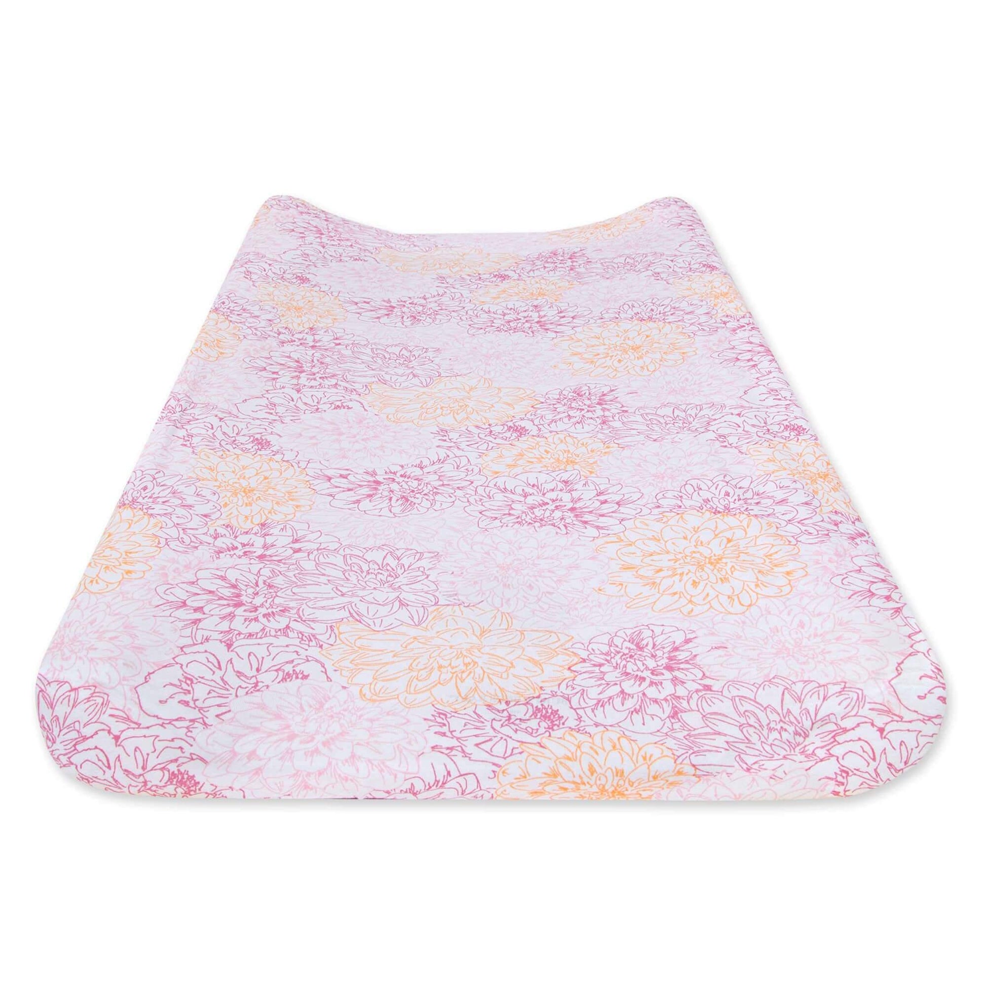 Burts Bees Baby Floral Organic Cotton Changing Pad Cover
