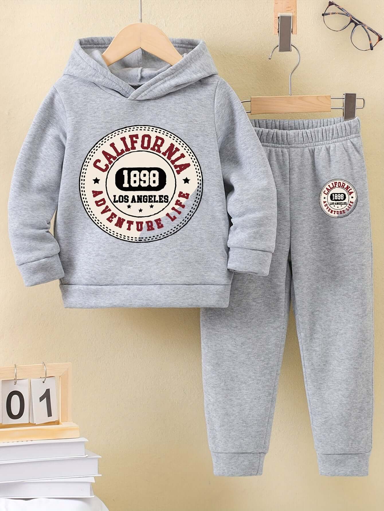 California Adventure Fleece Hoodie & Pants Set