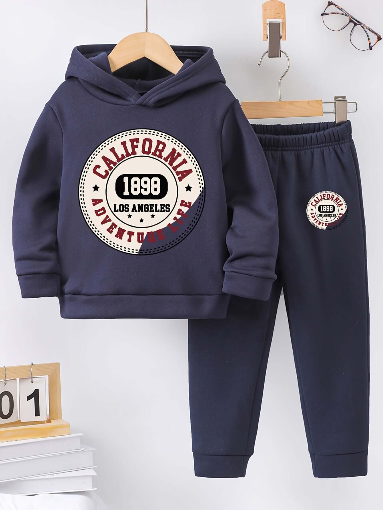 California Adventure Fleece Hoodie & Pants Set