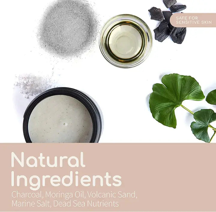 Charcoal & Black Salt Purifying Body Scrub 600g